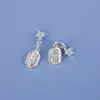 Plata Pura 999 Colgante Amuleto Estrella de la Suerte Vintage Pulsera Tejida Collar Accesorios DIY Hechos a Mano Venta al por Mayor