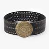 Cinturón artístico de estilo exótico retro para mujer, estilo retro versátil, moda europea y americana, nuevo cinturón decorativo hueco.