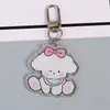 Nuevo Creativo Transfronterizo 2D Dibujo Animado Lindo Colgante de Llavero de Acrílico Divertido Colgante Pequeño para Mochila Escolar Regalo