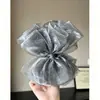 Pinza de Plátano de Malla Esponjosa~Vibras Perezosas Estilo Hong Kong 2026 Nuevo Pinza de Moda para el Cabello Accesorio de Moda para el Cabello