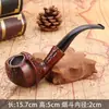 Grande coleção de cachimbos de resina, vários estilos, imitação de grão de madeira, cachimbos curvos e retos, cachimbos destacáveis de uso duplo, disponível para atacado e dropshipping