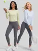 Traje de Camiseta de Manga Larga para Correr para Mujer Juyitang Aspecto Adelgazante Top de Yoga Nuevo Traje Deportivo de Fitness