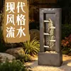 Adorno de Agua Fluyente Estilo Moderno, Luz de Noche con Ambiente de Agua Circulante, Decoración para Jardín Exterior, Fuente de Agua, Regalo de Inauguración