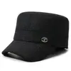 Gorros de invierno para hombres de mediana edad y ancianos, sombrero de cuero forrado de felpa cálido para papá, gorra de béisbol engrosada a prueba de frío para abuelo