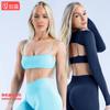 Dfyne Ropa de Yoga de Manga Larga Transfronteriza Deportiva de Secado Rápido Tops Ropa de Fitness para Correr Entrenamiento Ropa Deportiva Traje para Mujer