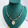 2025 Nuevo Collar de Piedra Natural, Concha y Perla de Agua Dulce Lujo Accesible Collar Elegante de Perlas Pequeñas