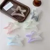 Nuevo clip de agarre de estrella con purpurina degradada de gelatina de alta calidad, placa trasera para el pelo, pinza de tiburón dulce y genial para el pelo
