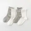 Calcetines de Algodón Sin Costuras Estilo Nuevo 2026, Calcetines Finos de Primavera y Verano para Niños, Calcetines de Malla Transpirable de Caña Media con Lazo de Encaje de Princesa