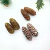 Kit de Materiales Hecho a Mano para Manualidades con Materiales Florales Mixtos, Piñas Naturales, Decoración de Jardín de Infancia con Temática del Bosque, Piñas de Navidad, Flores Secas