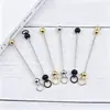 Varillas para ensartar metal electroplateado DIY, nuevos accesorios de cuentas multicolores para bolsos, equipaje, llaveros y colgantes, en stock