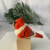 Nicho tallado en madera regalo de cumpleaños lindo hogar simulación pájaros pequeños adornos pájaro tallado a mano tallado en madera al por mayor