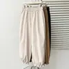 Pantalones tipo bloomers florales adelgazantes de moda Otoño para talla grande de más de 100 kg, Pantalones casuales tipo linterna cropped 0994