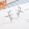 Brincos de Estrela Cravejados com Diamantes para Mulheres, Design de Nicho, Elegante de Alta Qualidade, Estilo Cool Minimalista, Brincos de Estrela Explosiva Cruzada 2022
