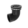Codo Negro de PVC para Tubería de Agua, Conexión en T, Accesorios para Tanque de Peces, Conector de Entrada/Salida de Agua, Caja de Volteo, Accesorios para Bricolaje, Filtro de Fondo, Tubería de Drenaje
