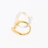 Anillos de Dos Tonos en Capas Estilo Influencer Europeo y Americano de Moda, Unisex, Exquisitos y Versátiles
