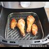 Cesto de Malha de Aço Inoxidável 304 Cozinha Cesto Redondo para Fritura Rede para Escorrer Doméstico Pequeno Adequado para Forno Air Fryer
