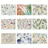 Mantel, Manteles Individuales Florales de Lino para Primavera y Verano, Textil para el Hogar, Aislamiento Térmico para Mesa de Comedor, Manteles Individuales de Estilo Occidental para Hotel, Posavasos