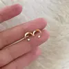 Pendientes de Circonita de Luna para Mujer, Diseño de Nicho, Pendientes de Gama Alta, Simples y Versátiles, Pendientes Personalizados de Media Luna, Estilo Coreano Joyería Coreana