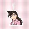 Detective Conan Kudo Shinichi Kaitou Kid Haibara Ai Etiqueta de Bagagem Pingente de Mochila Chaveiro Decoração de Emblema