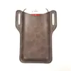 Venta Caliente Transfronteriza Funda Protectora para Teléfono Móvil de Cuero Crazy Horse Funda Protectora para Teléfono Móvil Colgante a la Cintura Bolso de Cintura para Teléfono Móvil para Deportes al Aire Libre