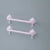 Porta-toalhas de 2 peças, prateleira de armazenamento para banheiro, cabide de toalha para banheiro sem furos, barra de toalha de haste única com ventosa para vaso sanitário