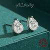 Pendientes de plata de ley s925 con forma de gota de diamantes para mujer, ligeros, de lujo y estilo sencillo, regalo para novia.