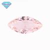 Huagang gema cavalo olho- em forma de 45 # morgan pó de pedra nua pedra imitação de diamante folha-em forma de rosa nano anel de superfície gema artificial