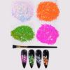 Cross-border atacado unha broca flash brocado diamante pó fino diy quebrado diamante flash lantejoulas de unhas acessórios pequeno brush terno