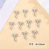Celebridad de Internet Arte de Uñas Moño 3D Metal Rhinestone para Uñas Decoraciones Aleación Rhinestone Mariposa Decoración con Brillo Accesorios para Uñas