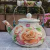 Tetera de Esmalte para Comercio Exterior, Tetera Vintage para Agua Fría, Tetera Doméstica con Capacidad de 2.5L, Tetera de Esmalte en Varios Diseños y Colores