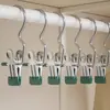 Pinza para ropa a prueba de viento tipo gancho, antideslizante con gancho, para secar ropa, cortinas, cuero, tela, pinza multifuncional