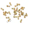Corrente de Cauda em Forma de Gota de Aço Inoxidável Acabamento Pingente Pequeno Pulseira Colar Dourado a Vácuo Acessórios para Joias DIY