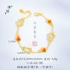 Pu Zuo Jiu no se decolora Pulsera collar de calabaza hueca esmalte de oro de arena de Vietnam Collar de cadena de clavícula doble Fulu