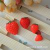 Parche decorativo de resina para teléfono móvil, accesorio para el cabello hecho a mano con fresas, pegamento en crema, funda para teléfono móvil