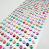 Pegatinas Coloridas de Flores de Hielo para Niños, Pegatinas de Cristal Acrílico Color Ab de Gemas Diamante, Pegatinas Pequeñas de Juguete de Princesa al por Mayor