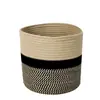 Amazon Transfronterizo Cesta de Almacenamiento Tejida con Cuerda de Algodón Cesta para Ropa Sucia Cesta de Almacenamiento para Ropa Sucia Cesta de Almacenamiento de Escritorio