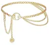 Corrente de Cintura Circular com Franjas Quente e Popular no Comércio Exterior para Mulheres, Moderna e Descolada, Cinto Personalizado e Exquisito, Estilo Doce e Descolado, Acessório Feminino Fashion e Versátil