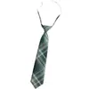 Corbata de Moño Jk Carta del Bosque para Estudiantes Mujeres Estilo Japonés Perezoso Sin Corbata Estilo Universitario Camisa Verde Oscuro Corbata Atada a Mano para Hombres Moderna