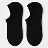 Calcetines Invisibles Lisos de Algodón Puro para Mujer, Calcetines Tipo Boat Antideslizantes de Silicona 10A Antibacterianos y Desodorantes para Mujer, Calcetas Zhuji