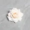 Cabeça de Flor Rosa Simulada Flor Falsa Grampo de Cabelo Acabado Material de Flor de Seda Artesanal DIY Acessórios de Decoração para Guirlanda de Casamento