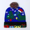 Comércio exterior chapéu de inverno quente masculino e feminino bola de pelo rena de Natal chapéu de tricô adulto Papai Noel chapéu de lã maré