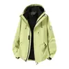Chaqueta Exterior Tuoluo para Parejas, Conjunto de Dos Piezas Desmontable 3 en 1, Chaqueta de Montañismo Unisex Resistente al Viento e Impermeable