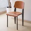 Silla de Comedor Retro Silla Estándar Silla de Diseñador de Madera Maciza Silla para el Hogar con Respaldo Silla para Escritorio de Estudiante Silla de Mesa de Comedor Simple