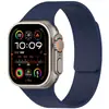 Adecuado para Apple Watch Ultra9876543210 Generación Se Correa de Reloj de Silicona Suave Magnética con Textura de Grano