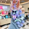 Llavero creativo y lindo de lazo en colores macarrón estilo girly con cordón, correa para teléfono tipo paleta estilo ins