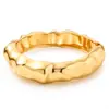 Pulsera de Venta Caliente Transfronteriza Lujo Ligero Sentido de Gama Alta para Mujer Diseño de Aleación Lisa Chapada Sentido de Diseño Geométrico Plisado Forma de Ola Mano