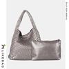 Bolso Tejido Transfronterizo para Mujer 2022 Nuevo Bolso de Hombro Moderno de Moda Simple de Gran Capacidad Bolso de Mano Madre y Madre Bolso Grande