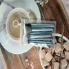 Conjunto de 8 Pincéis de Maquiagem Macaron Mini Bolsa de PU Portátil Ferramenta de Maquiagem Pincel para Blush Sombra para Iniciantes