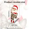 Adesivos eletrostáticos personalizados com tema de Natal feitos sob encomenda com base nos seus designs e amostras, Adesivos de vidro do Papai Noel para decoração de janela