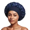 Touca de Cetim de Alta Elasticidade de Aba Larga Transfronteiriça da Amazon Chapéu para Cuidados com o Cabelo de Salão de Beleza Feminino Chapéu para Pós-parto Quimioterapia